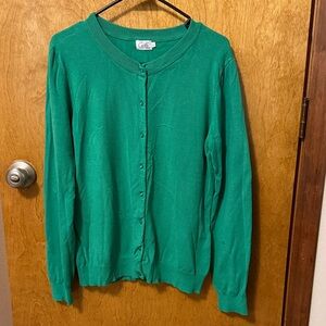Croft & Barrow Vibrant Green Cardigan